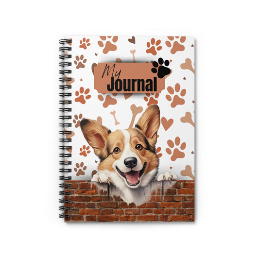 Pembroke Welsh Corgi Spiral Notebook - Ruled Line