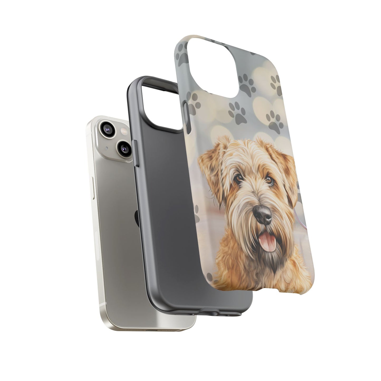 Self-Coated Wheaten Terrier by Tough Cases (Apple iPhone, Samsung Galaxy, and Google Pixel)