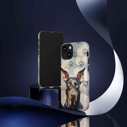 Doberman Phone Case by Tough Cases (Apple iPhone, Samsung Galaxy, and Google Pixel)