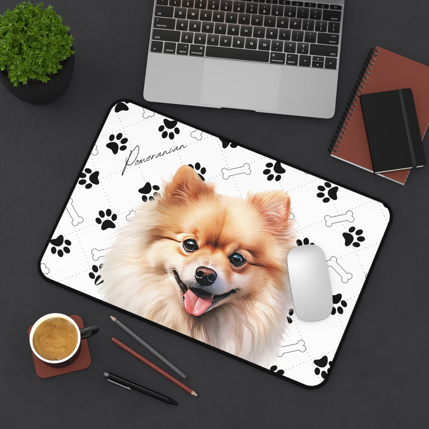 Pomeranian Desk Mat