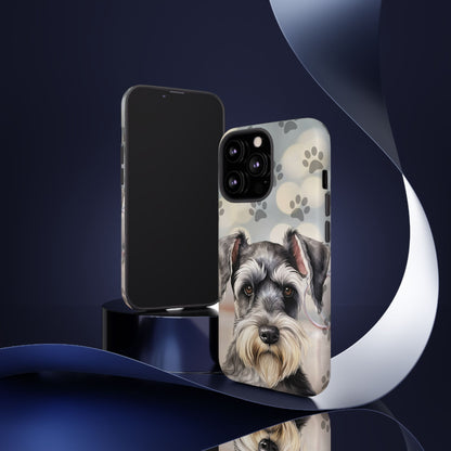 Miniature Schnauzer by Tough Cases (Apple iPhone, Samsung Galaxy, and Google Pixel)