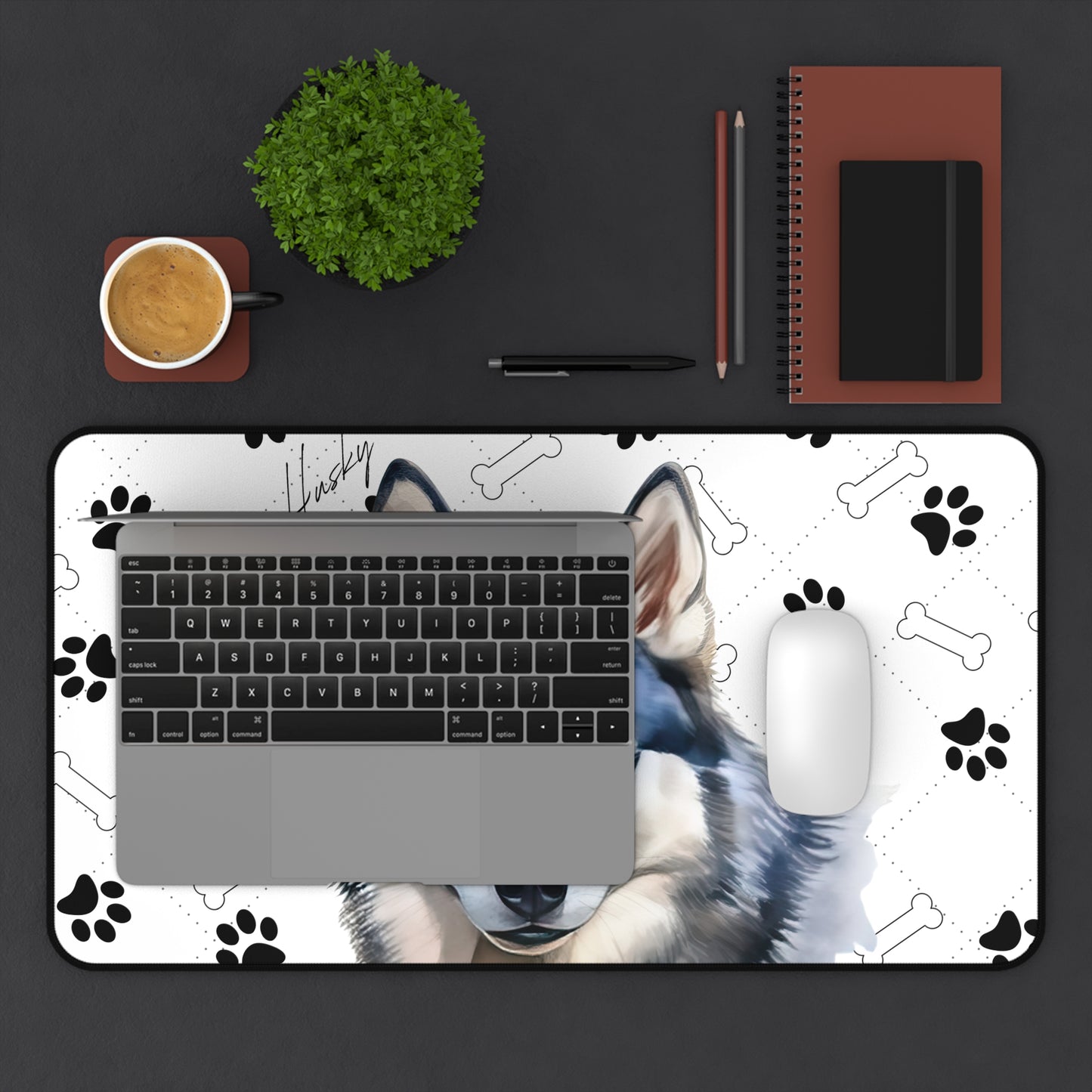 Siberian Husky Desk Mat