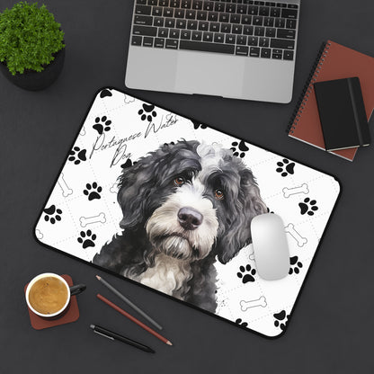 Portuguese Water Dog Desk Mat