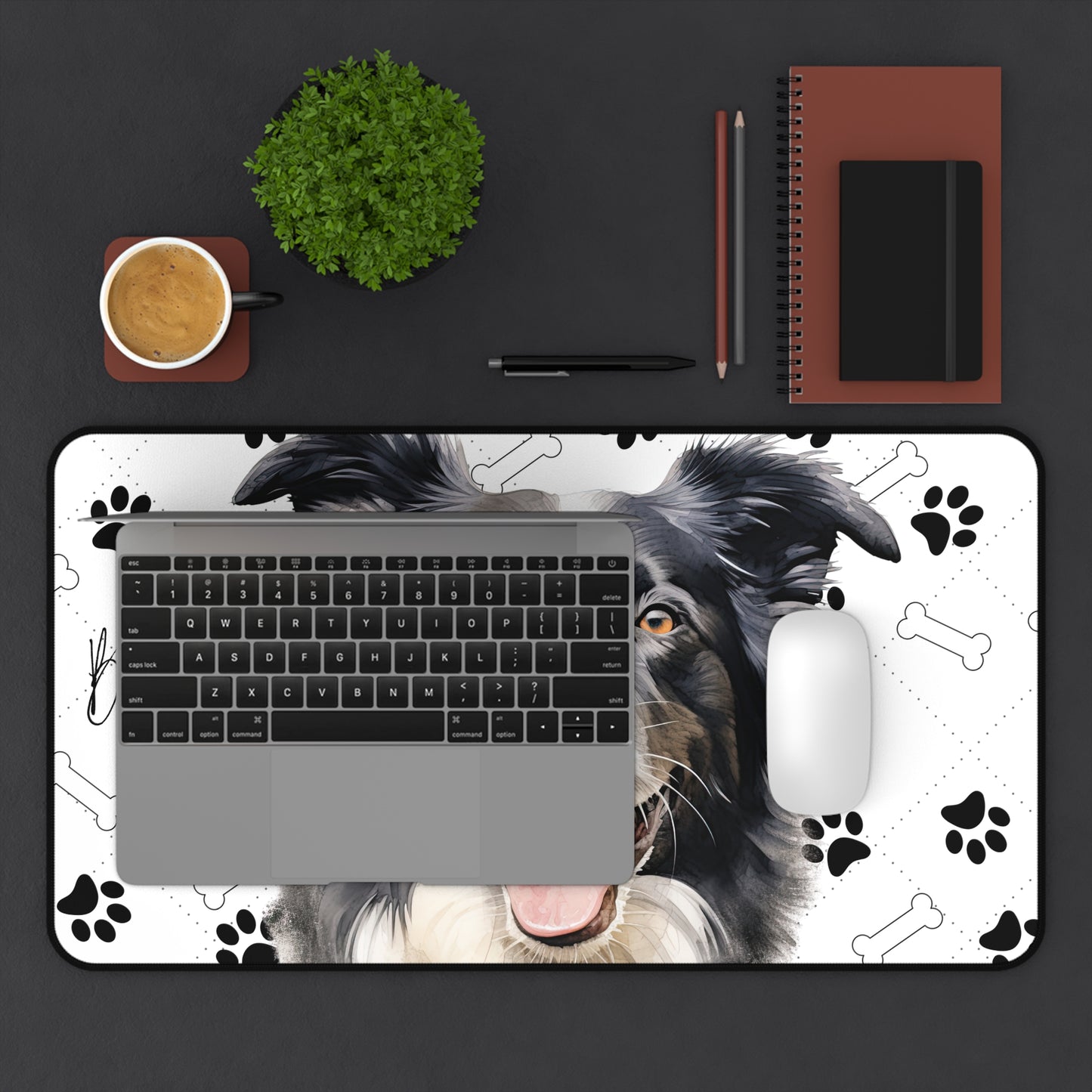 Border Collie Desk Mat