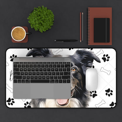 Border Collie Desk Mat