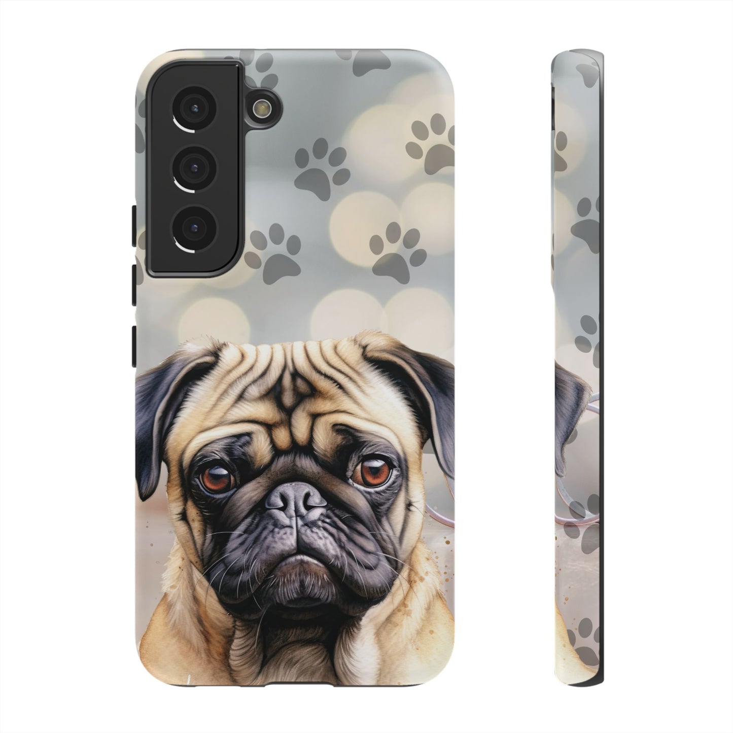 Pug Phone Case by Tough Cases (Apple iPhone, Samsung Galaxy, and Google Pixel)