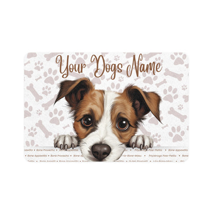 Jack Russell Terrier Pet Food Mat (12x18)