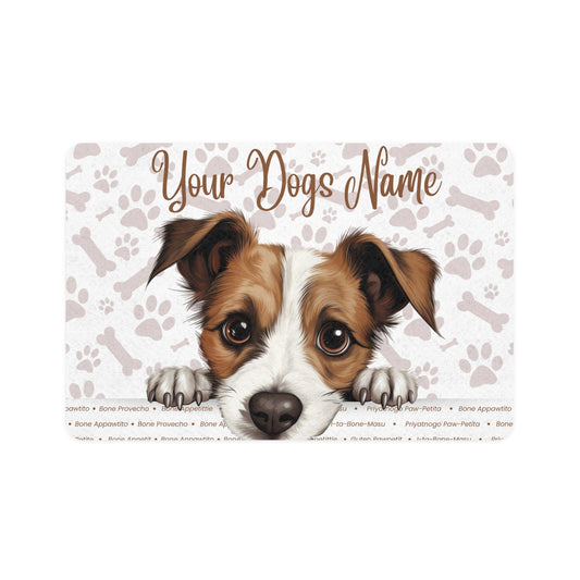 Jack Russell Terrier Pet Food Mat (12x18)