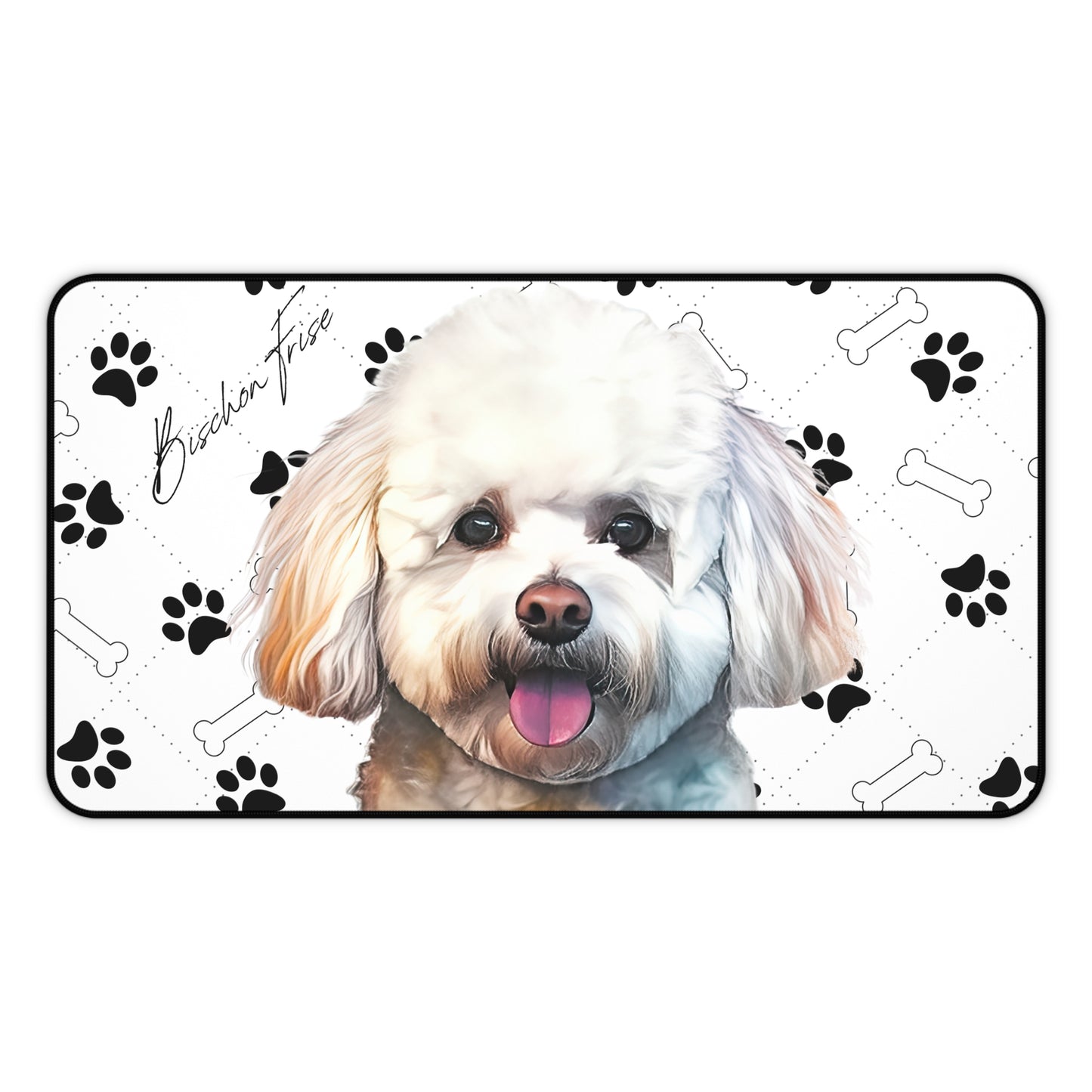 Bischon Frise Desk Mat