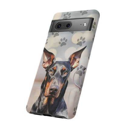 Doberman Phone Case by Tough Cases (Apple iPhone, Samsung Galaxy, and Google Pixel)