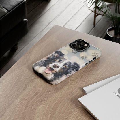 Border Collie Phone Case by Tough Cases (Apple iPhone, Samsung Galaxy, and Google Pixel)