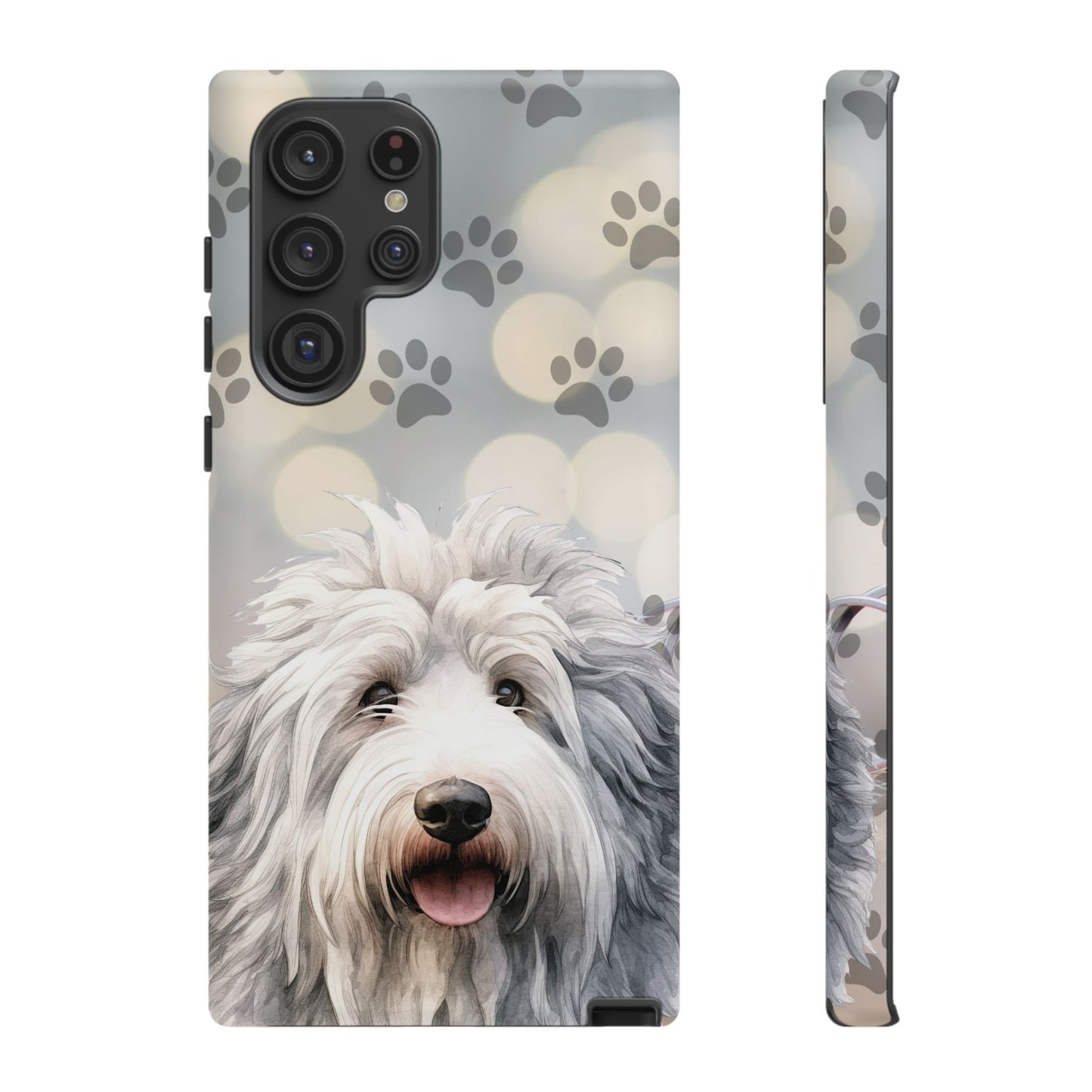 Old English Sheepdog by Tough Cases (Apple iPhone, Samsung Galaxy, and Google Pixel devices)