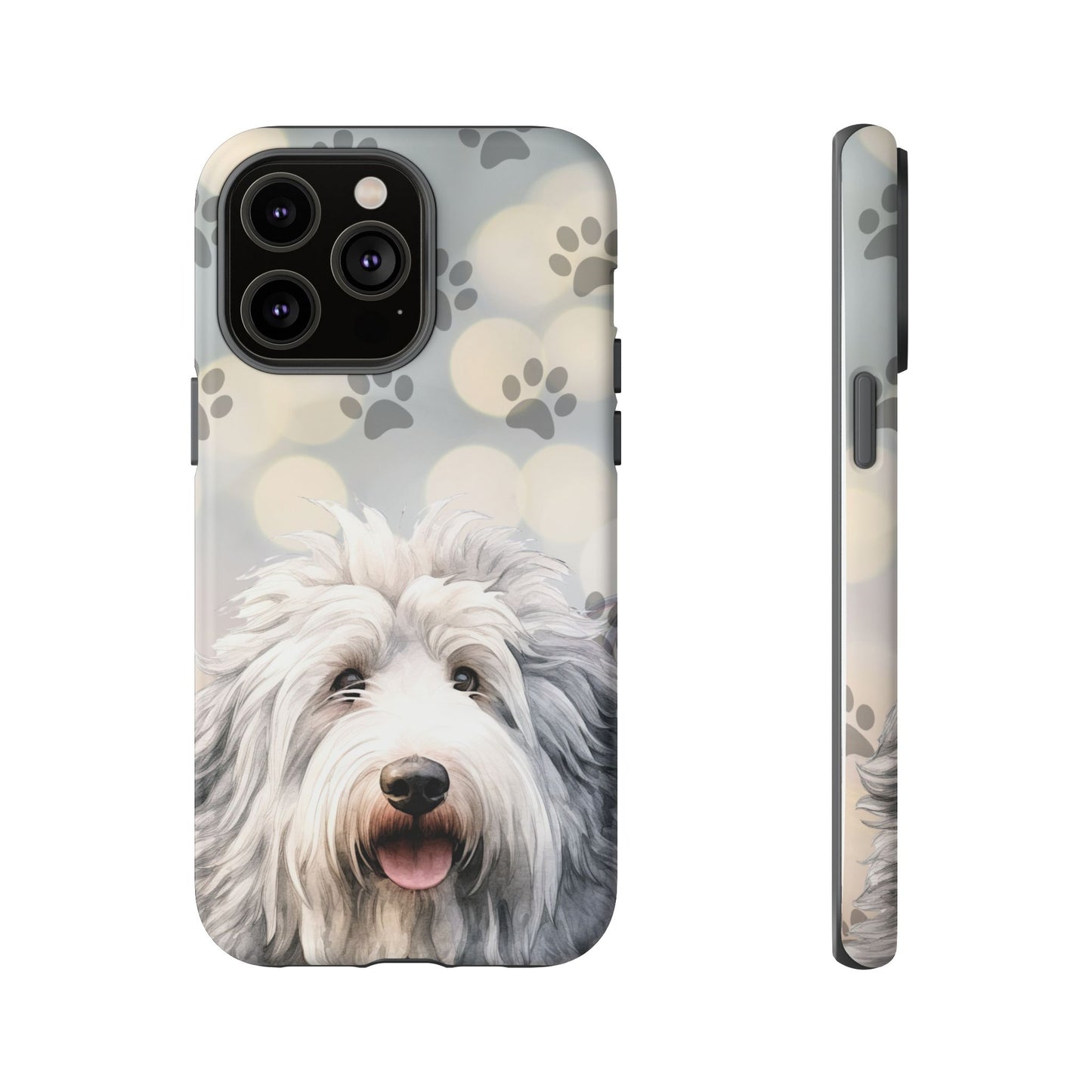 Old English Sheepdog by Tough Cases (Apple iPhone, Samsung Galaxy, and Google Pixel devices)