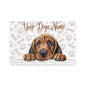 Bloodhound Personalized Pet Food Mat