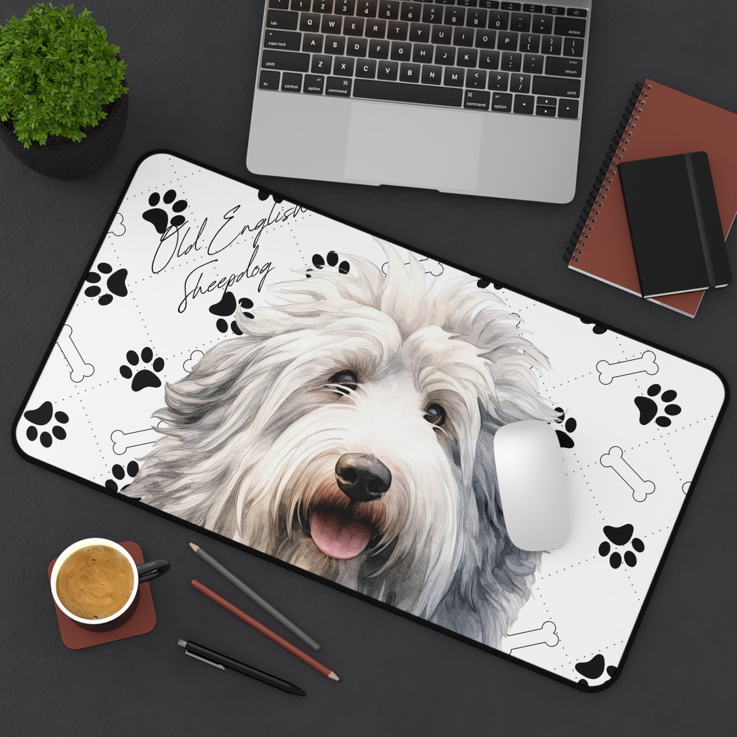 Old English Sheepdog Desk Mat