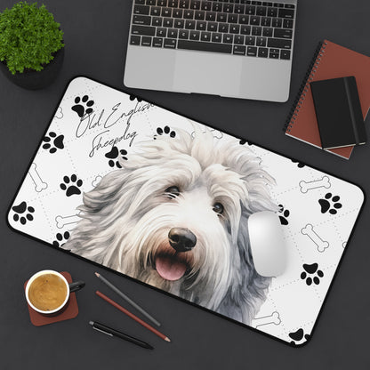 Old English Sheepdog Desk Mat