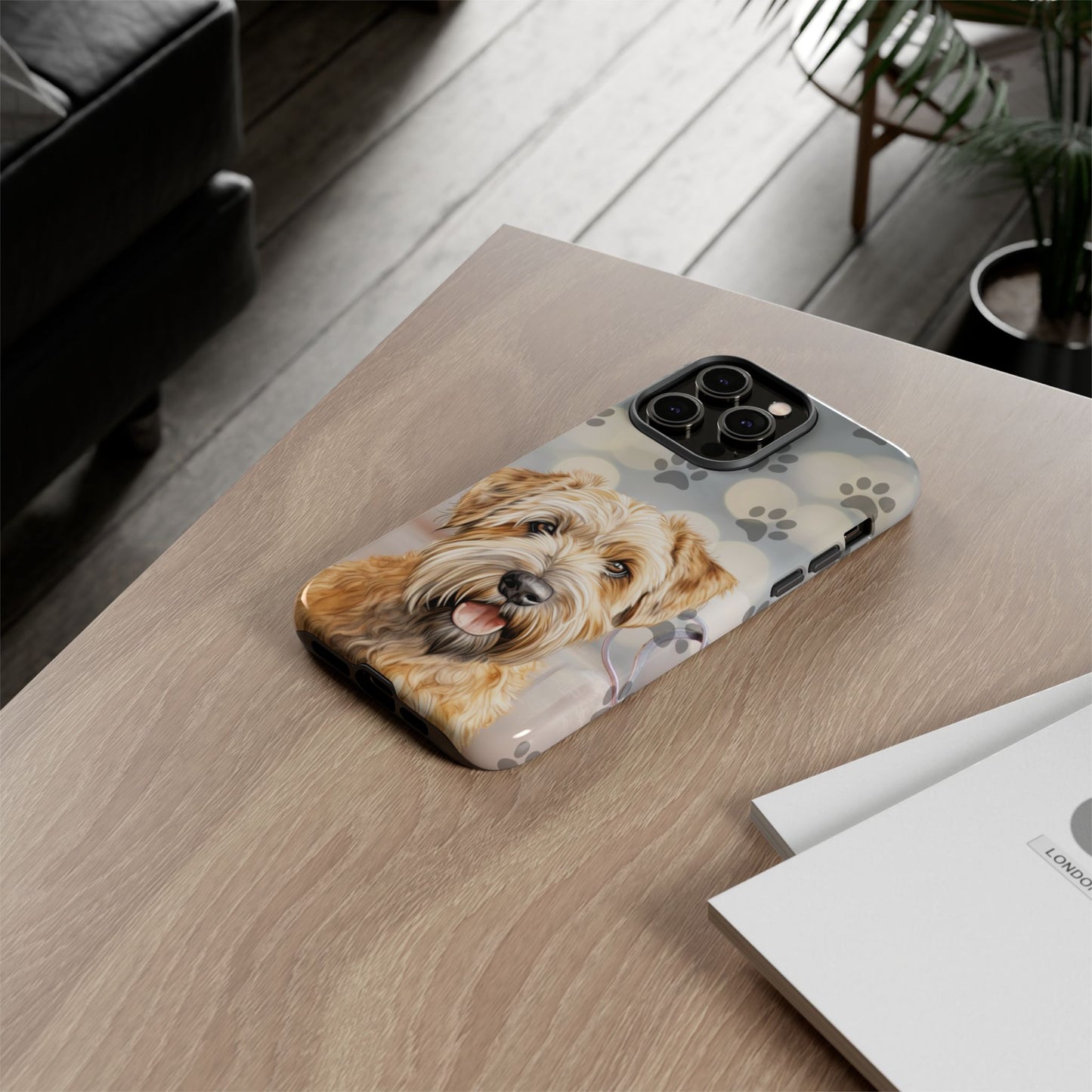 Self-Coated Wheaten Terrier by Tough Cases (Apple iPhone, Samsung Galaxy, and Google Pixel)
