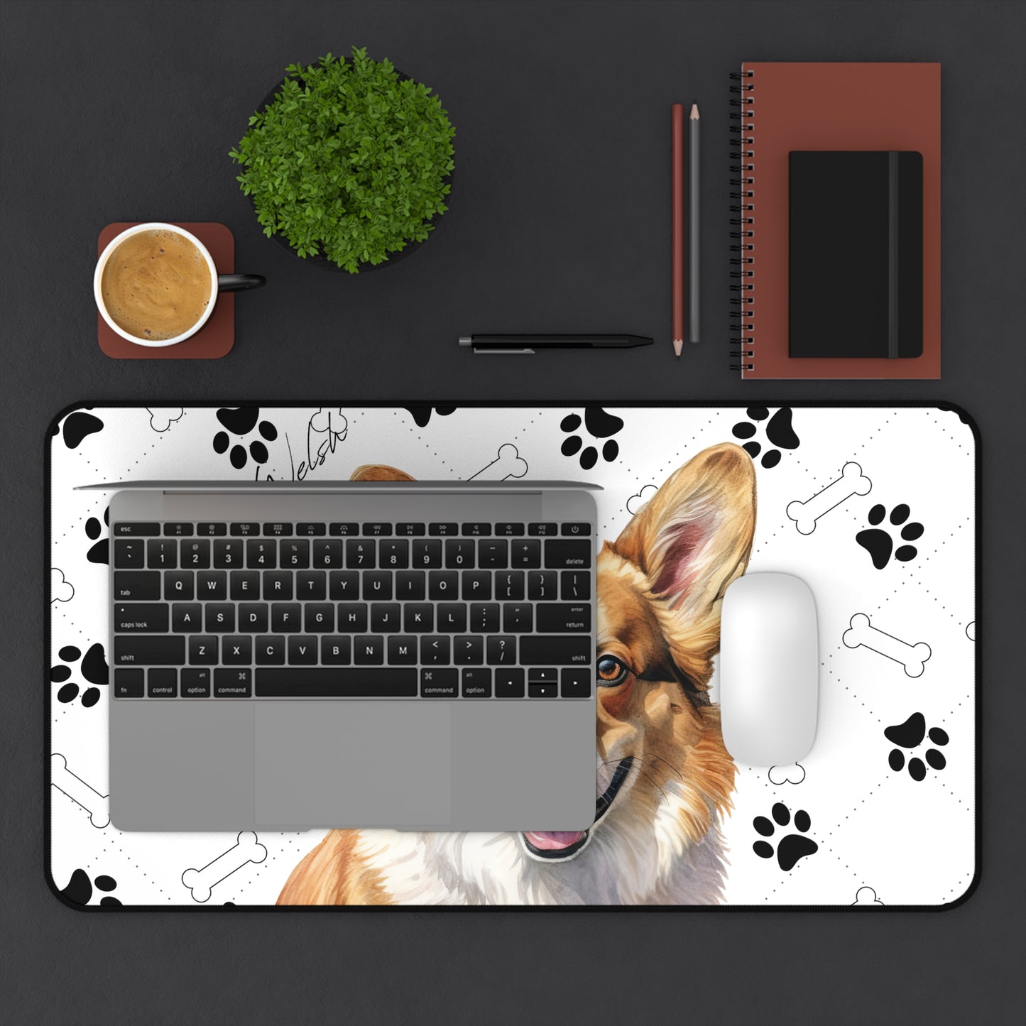 Pembroke Welsh Corgi Desk Mat