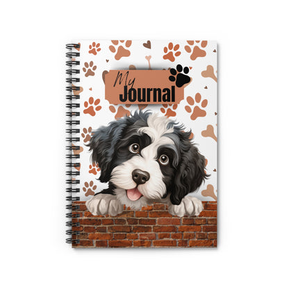 Portuguese Water Dog Spiral Notebook - Ruled Line