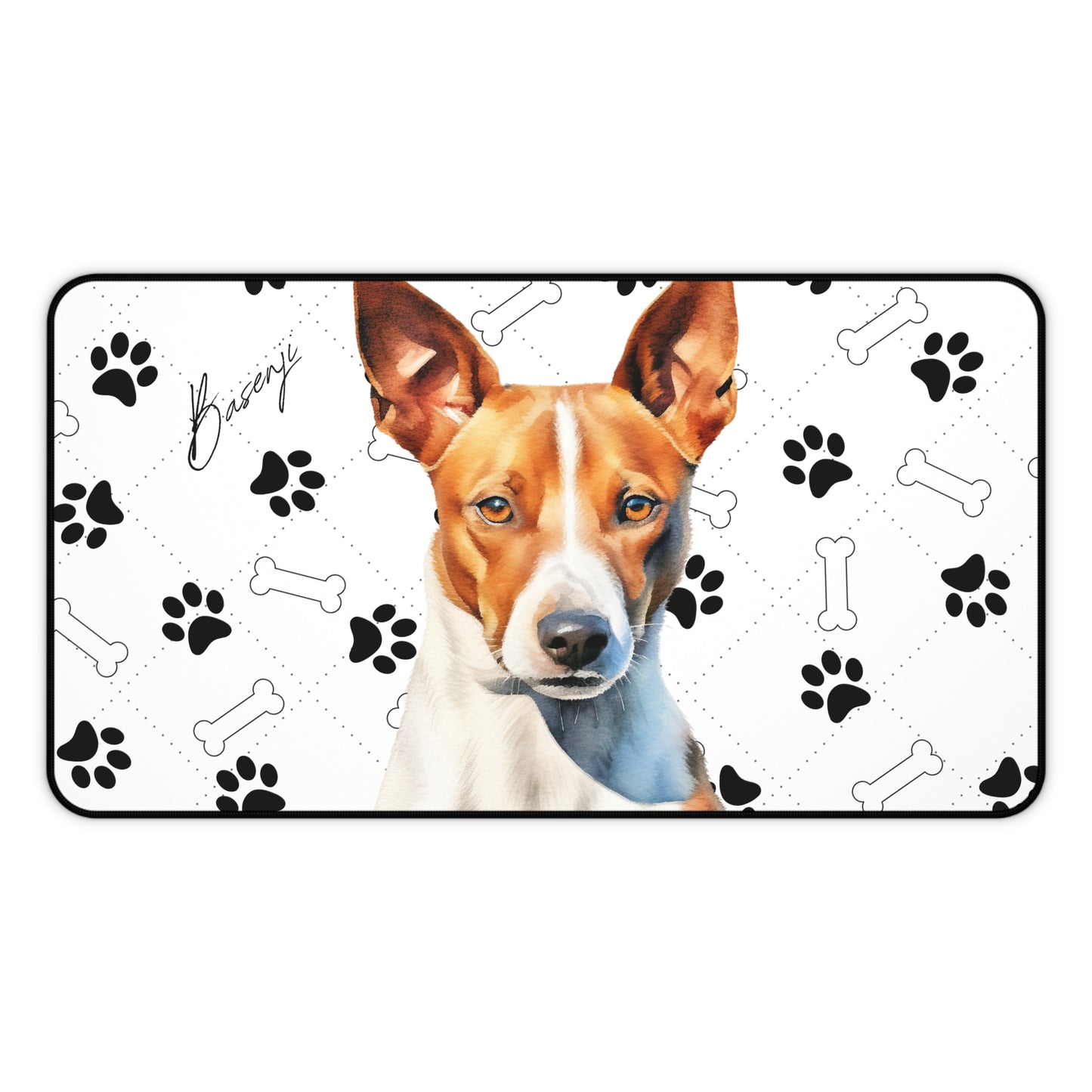 Basenji Desk Mat