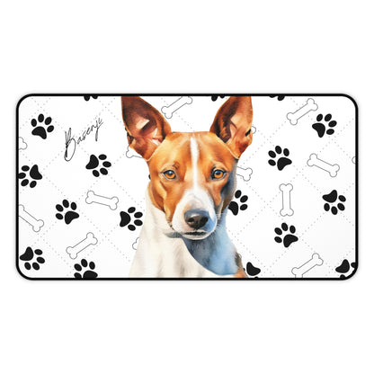 Basenji Desk Mat