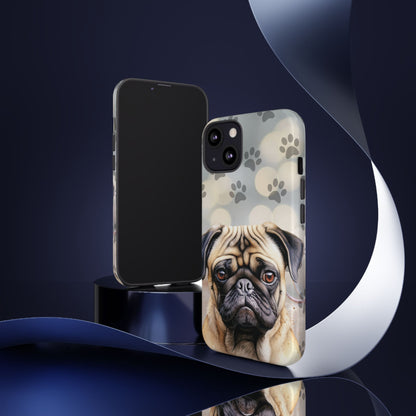 Pug Phone Case by Tough Cases (Apple iPhone, Samsung Galaxy, and Google Pixel)