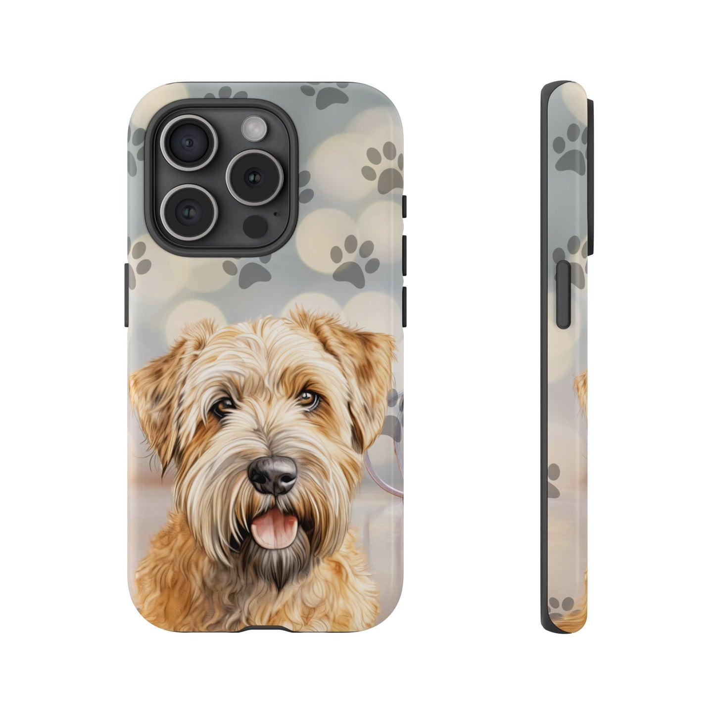 Self-Coated Wheaten Terrier by Tough Cases (Apple iPhone, Samsung Galaxy, and Google Pixel)