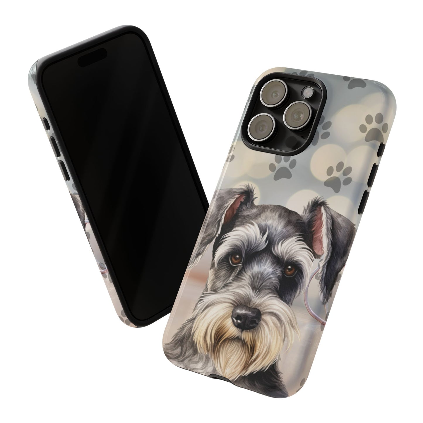 Miniature Schnauzer by Tough Cases (Apple iPhone, Samsung Galaxy, and Google Pixel)