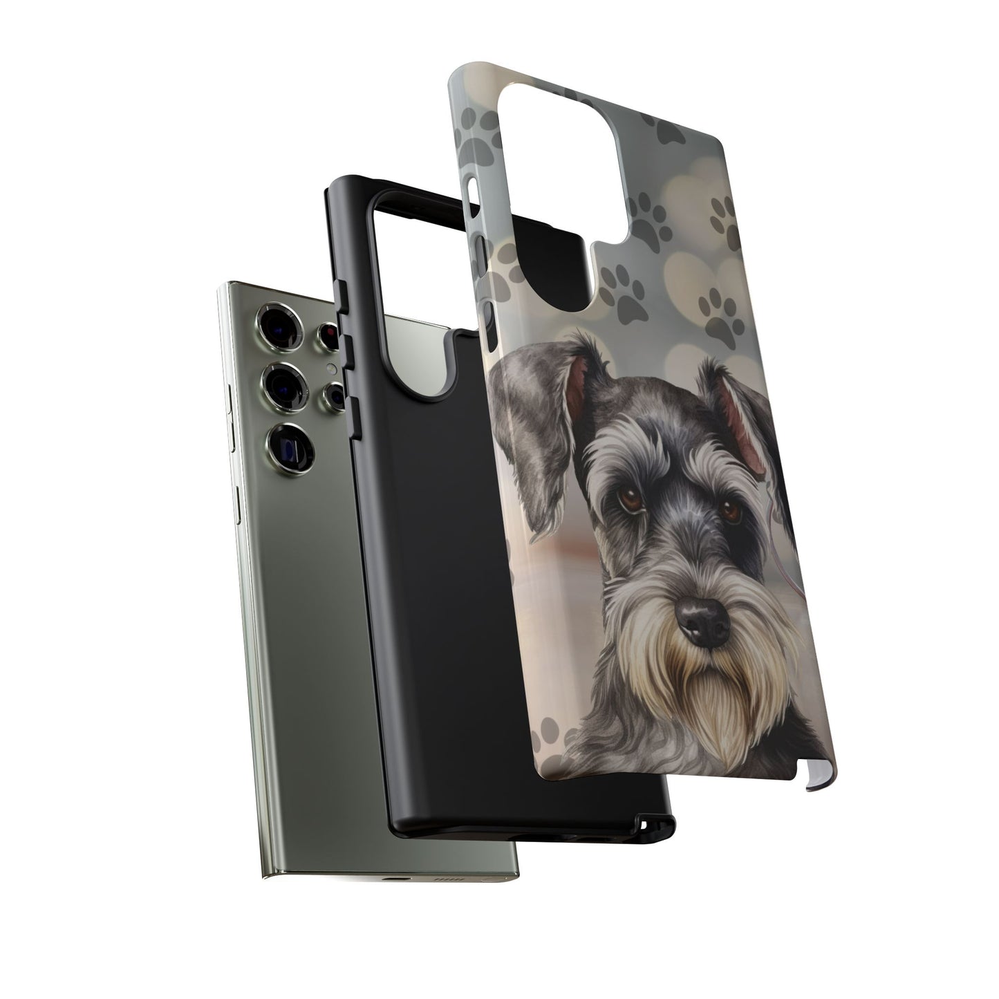 Miniature Schnauzer by Tough Cases (Apple iPhone, Samsung Galaxy, and Google Pixel)