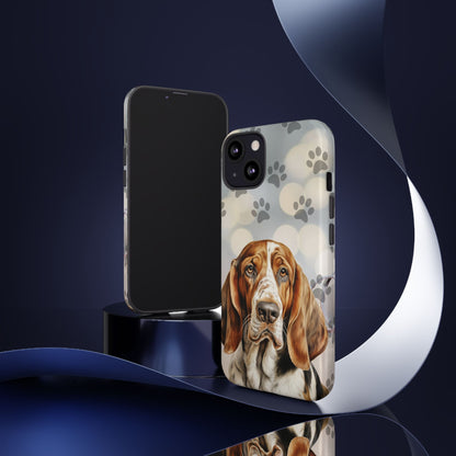 Basset Hound Phone Case by Tough Cases (Apple iPhone, Samsung Galaxy, and Google Pixel)
