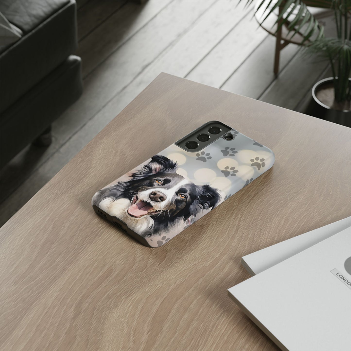 Border Collie Phone Case by Tough Cases (Apple iPhone, Samsung Galaxy, and Google Pixel)
