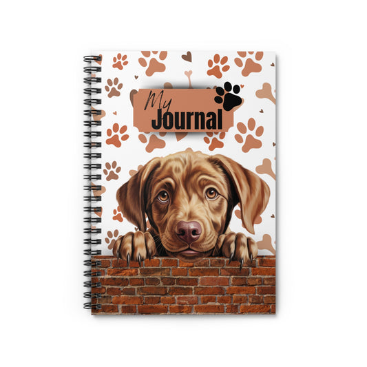 Labrador Retriever Spiral Notebook - Ruled Line