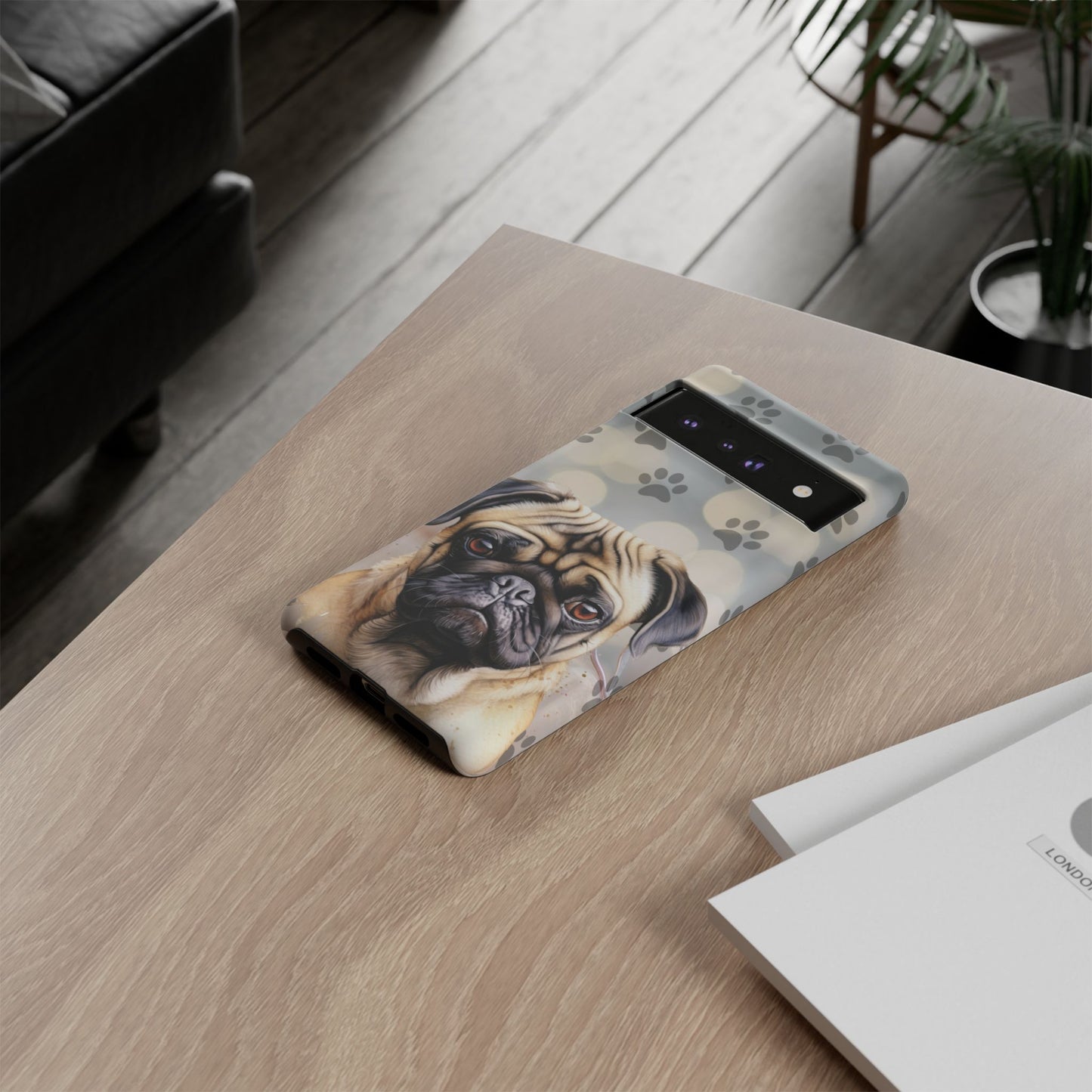 Pug Phone Case by Tough Cases (Apple iPhone, Samsung Galaxy, and Google Pixel)