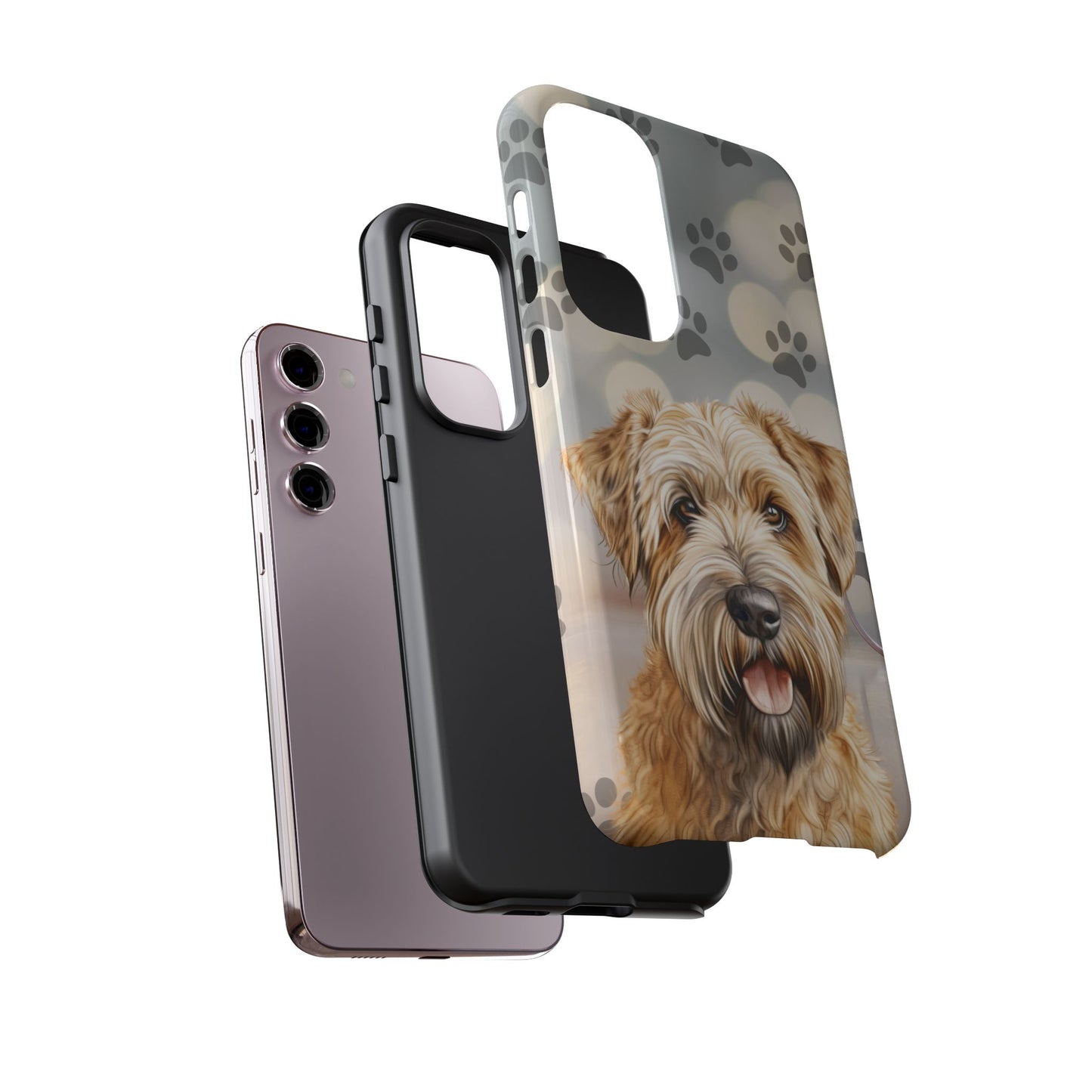 Self-Coated Wheaten Terrier by Tough Cases (Apple iPhone, Samsung Galaxy, and Google Pixel)