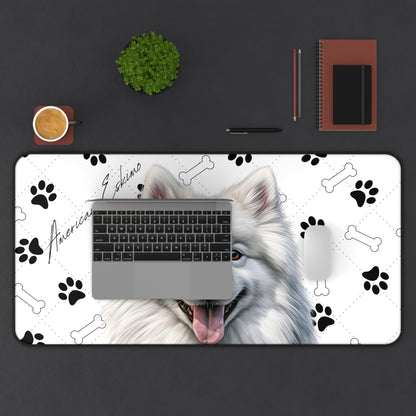 American Eskimo Dog Desk Mat