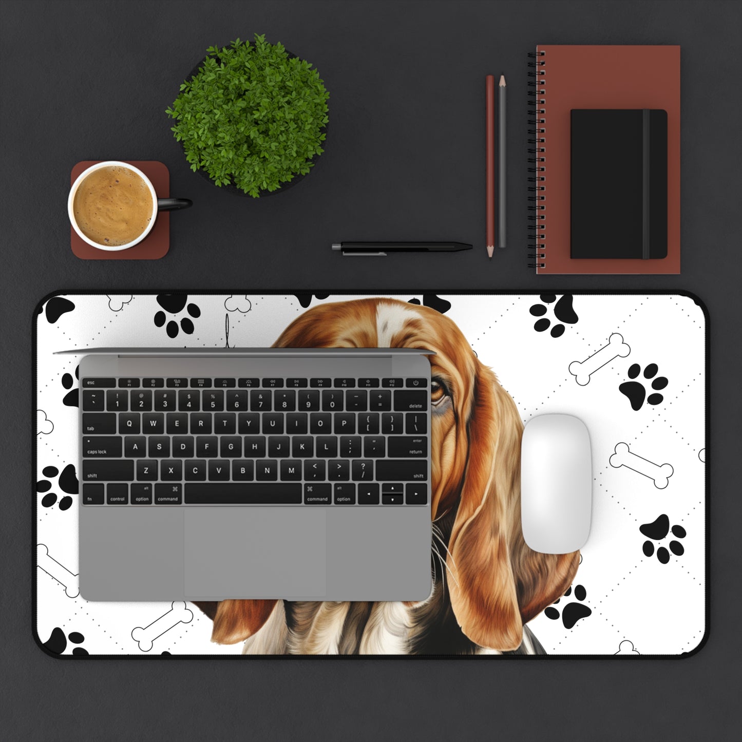 Basset Hound Desk Mat