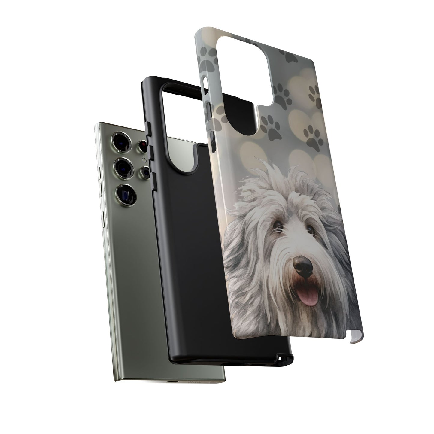 Old English Sheepdog by Tough Cases (Apple iPhone, Samsung Galaxy, and Google Pixel devices)