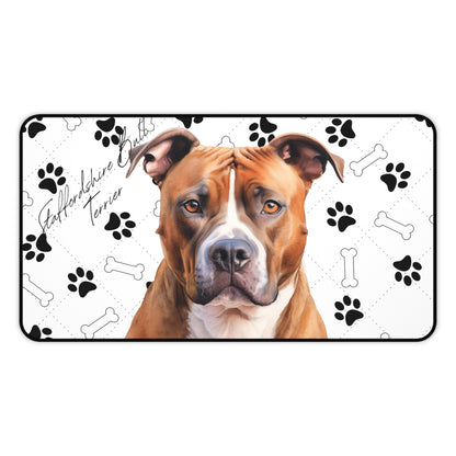 Staffordshire Bull Terrier Desk Mat