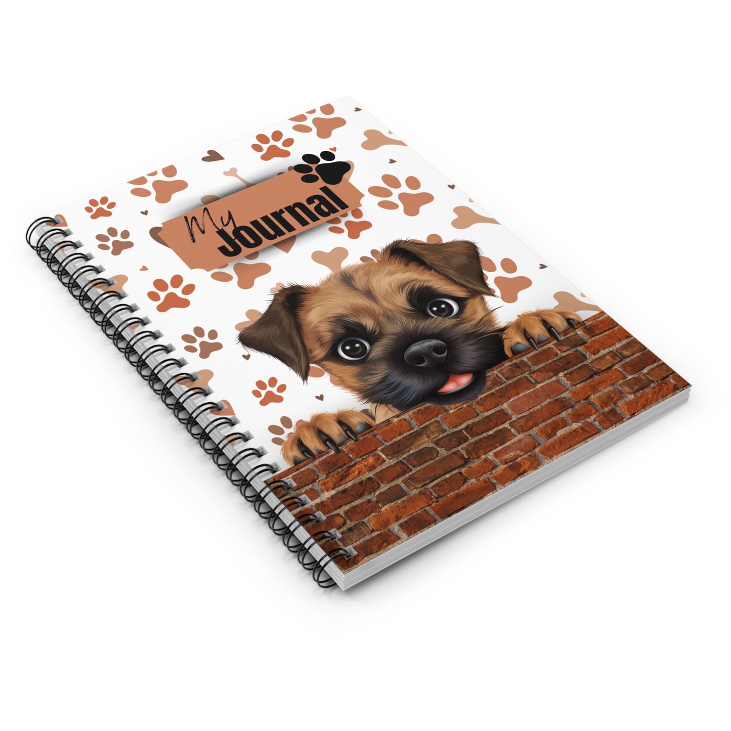 Border Terrier Spiral Notebook - Ruled Line