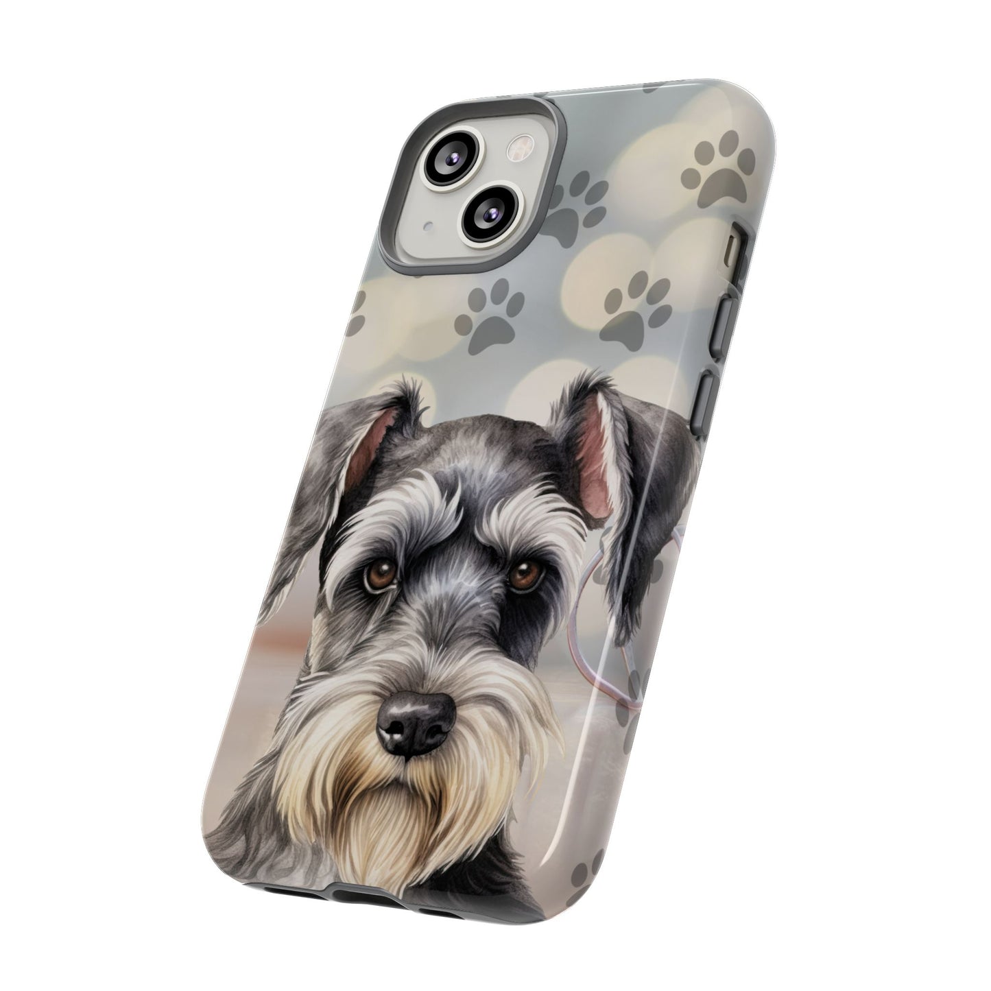 Miniature Schnauzer by Tough Cases (Apple iPhone, Samsung Galaxy, and Google Pixel)