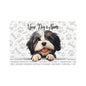 Lowchen Personalized Pet Food Mat, Custom Dog Food Mat, Dog Feeding Mat, Cute Pet Mat, Dog Lovers Gift