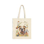 Bulldog Canvas Tote Bag