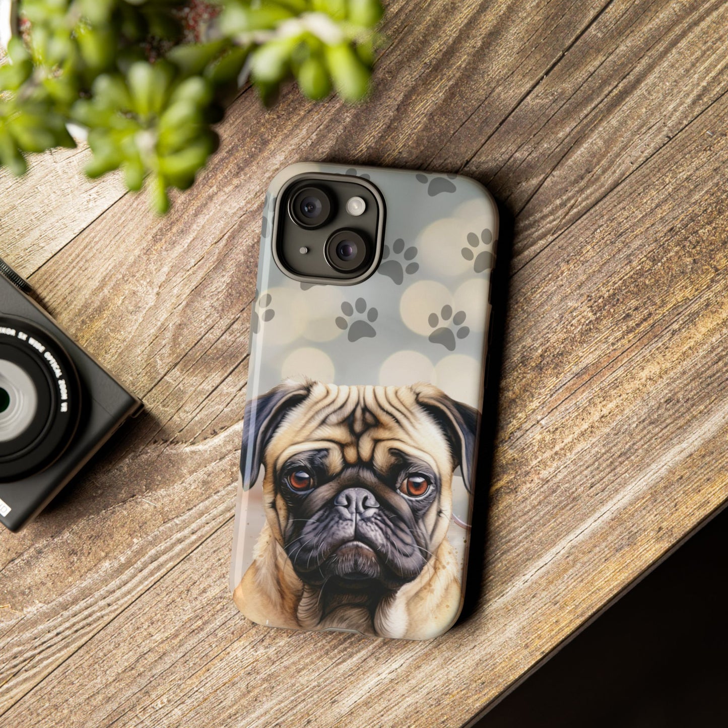 Pug Phone Case by Tough Cases (Apple iPhone, Samsung Galaxy, and Google Pixel)
