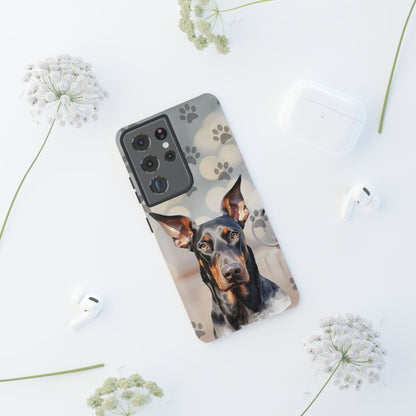 Doberman Phone Case by Tough Cases (Apple iPhone, Samsung Galaxy, and Google Pixel)