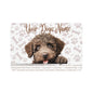 Spanish Water Dog Personalized Pet Food Mat, Custom Dog Food Mat, Dog Feeding Mat, Cute Pet Mat, Dog Lovers Gift