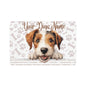 Wire Fox Terrier Personalized Pet Food Mat, Custom Dog Food Mat, Dog Feeding Mat, Cute Pet Mat, Dog Lovers Gift