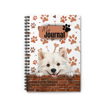 American Eskimo Spiral Notebook - Ruled Line