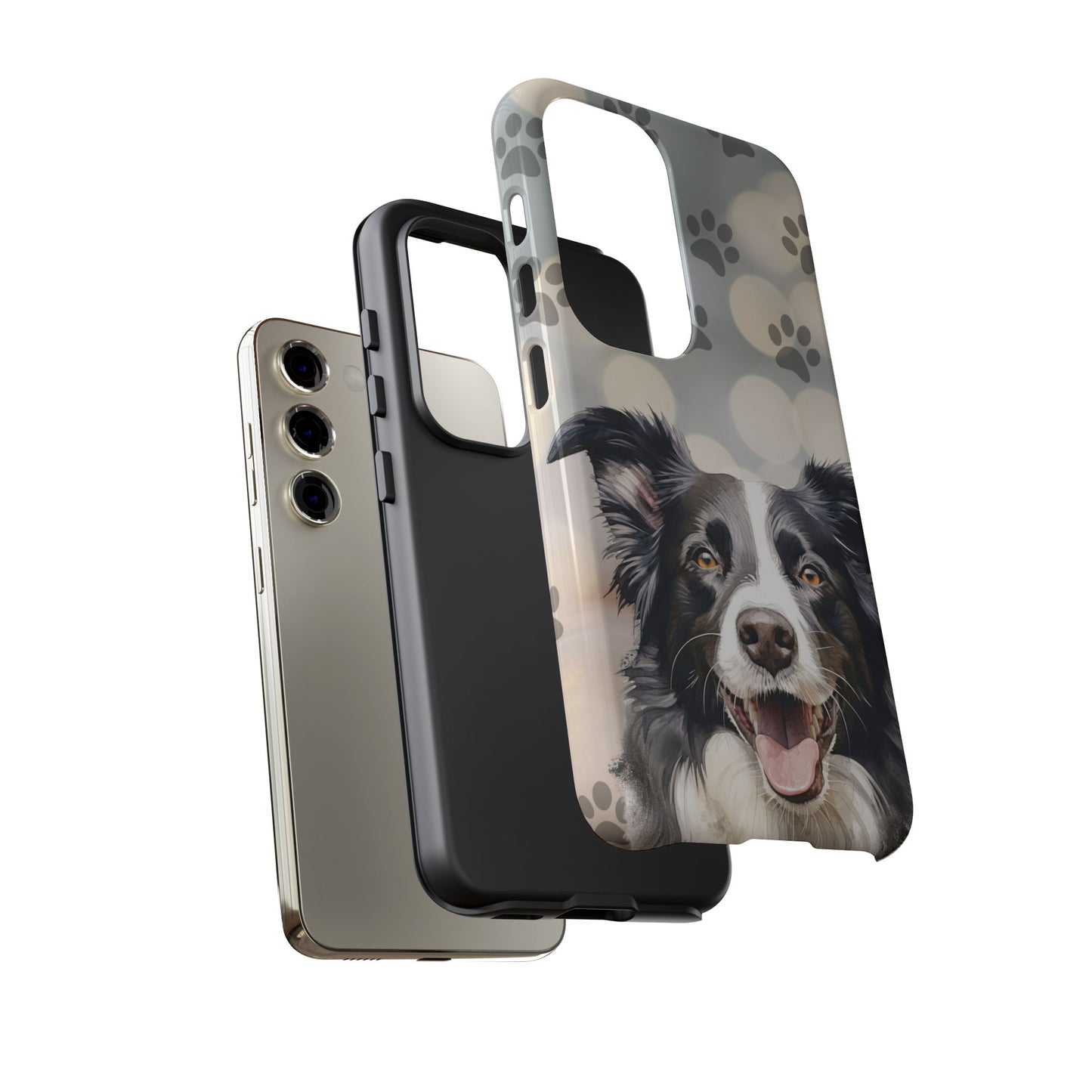 Border Collie Phone Case by Tough Cases (Apple iPhone, Samsung Galaxy, and Google Pixel)