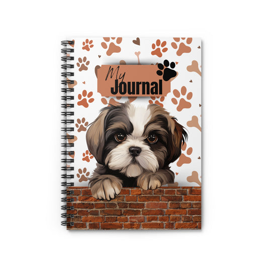 Shih Tzu Spiral Notebook - Ruled Line