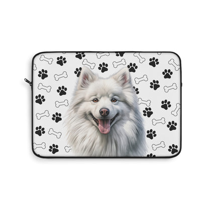 American Eskimo Laptop Sleeve